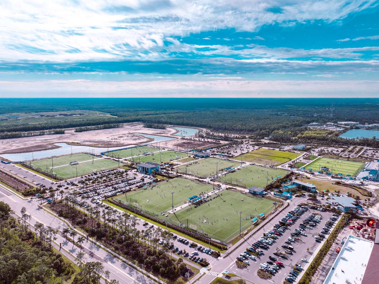 sport landscaping top view