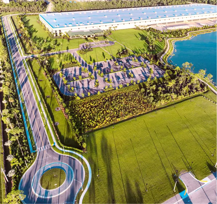 sky view landscaping and parking